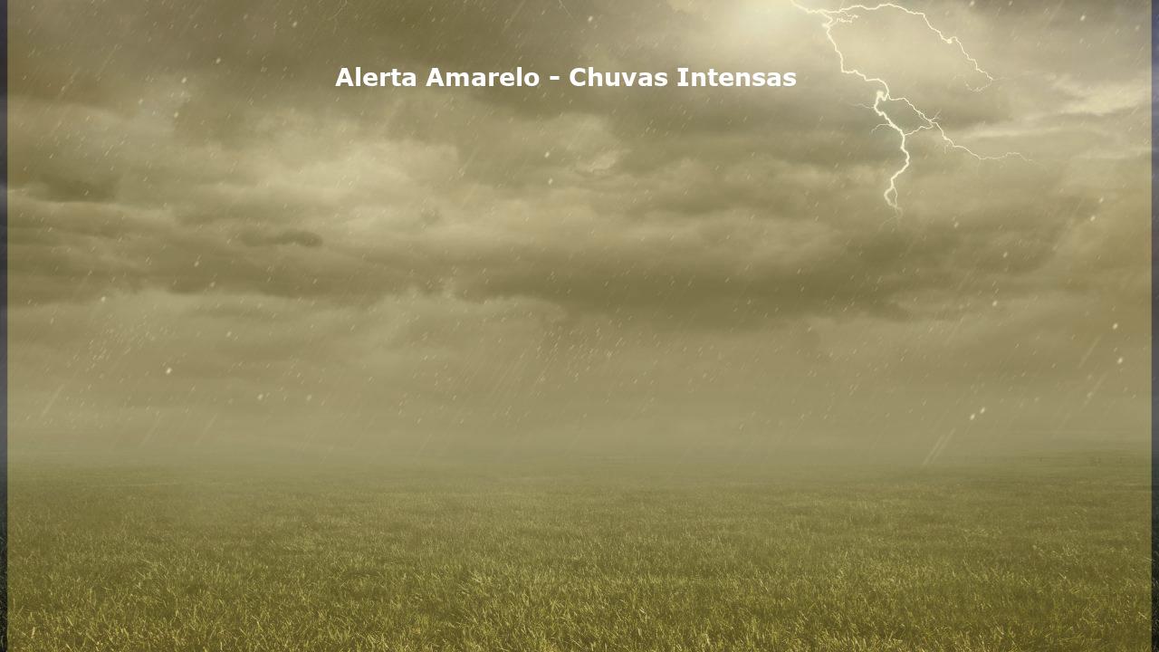 Alerta amarelo por chuvas intensas atinge regiões do Centro-Oeste e Norte na segunda-feira